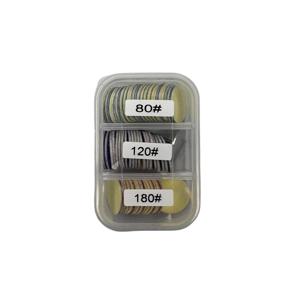 Pododiscos para Drill 80, 120 y 180 Grit Repuestos Adhesivos para Pedicure Profesional - Pododiscos - Elegans Nails