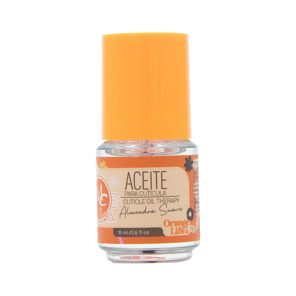 Aceite para cutícula Orange life ALMENDRA SUAVE 15ml MC Nails - Aceite para Cutícula - Elegans Nails