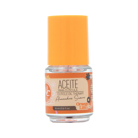 Aceite para cutícula Orange life ALMENDRA SUAVE 15ml MC Nails - Aceite para Cutícula - Elegans Nails