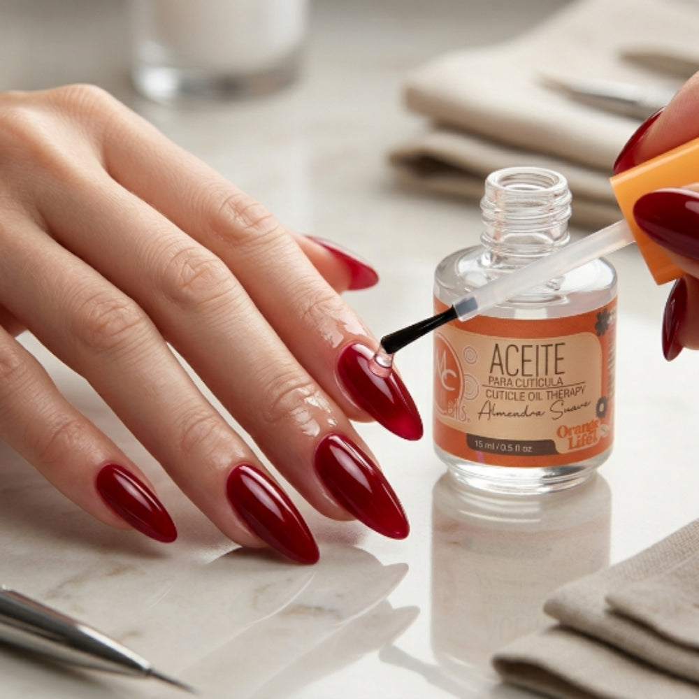 Aceite para cutícula Orange life ALMENDRA SUAVE 15ml MC Nails - Aceite para Cutícula - Elegans Nails