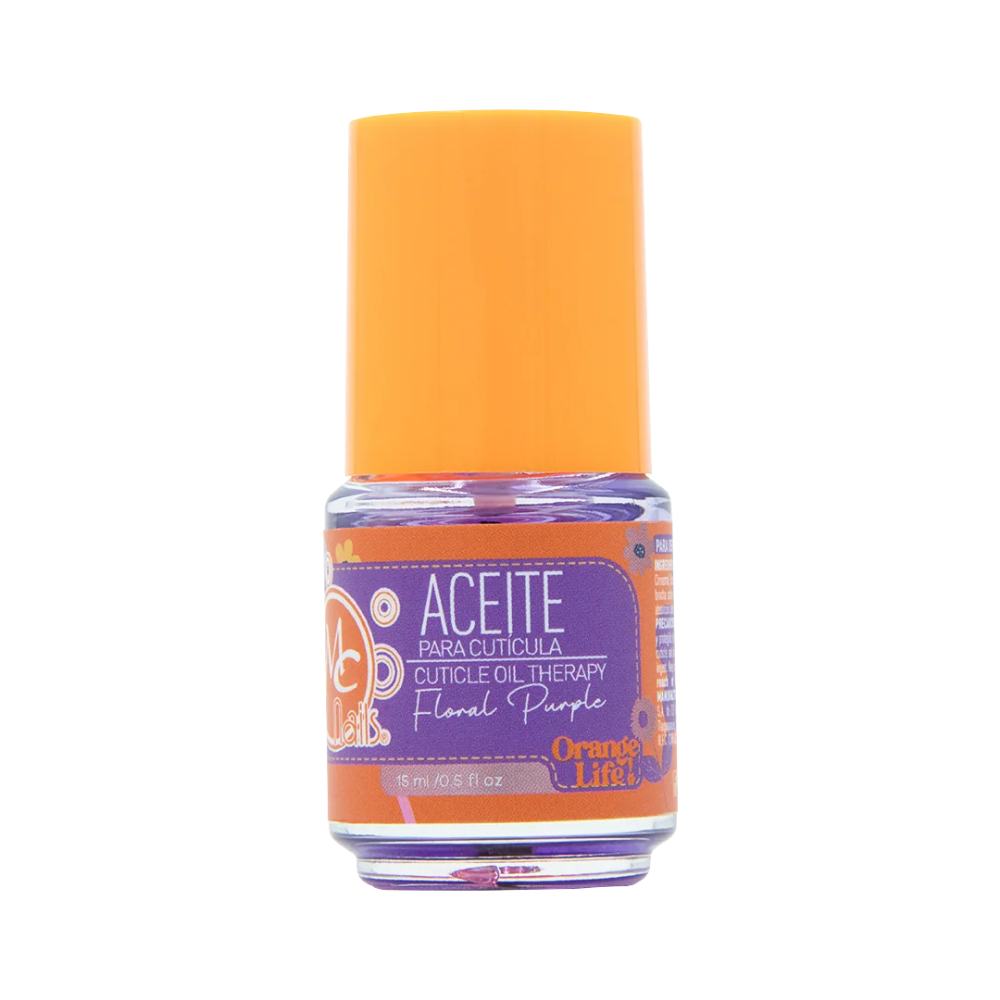 Aceite para cutícula Orange life FLORAL PURPLE 15ml Mc Nails - Aceite para Cutícula - Elegans Nails