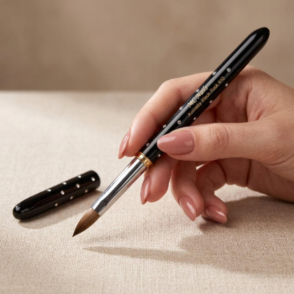Pincel para Uñas Kolinsky BLACK ROCK #10 - Pinceles - Elegans Nails