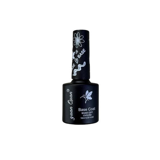 Base Coat Yuan Quan Soak-Off UV/LED 10 ml – Base para Esmalte Gel Profesional - Base Gel - Elegans Nails