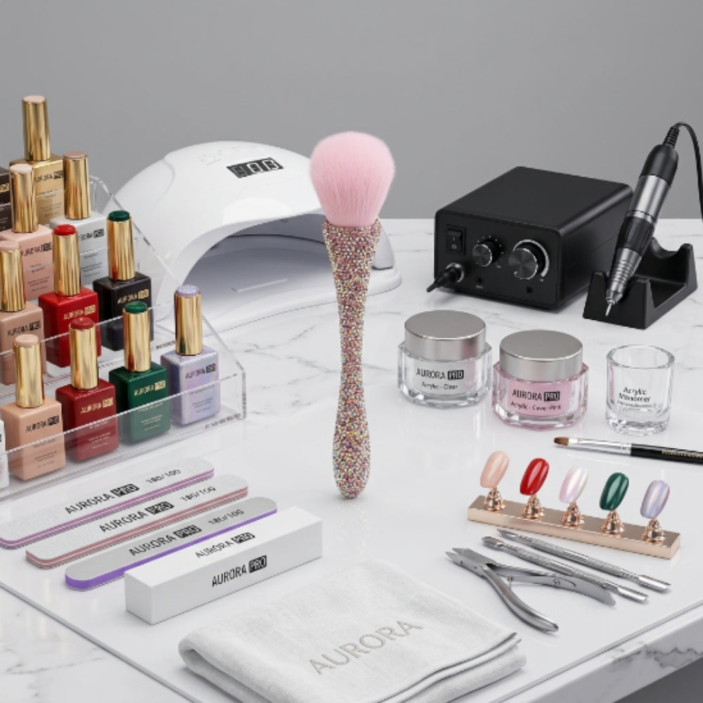 Brocha Removedora de Polvo para Uñas con Brillos – Cerdas Suaves para Manicure Profesional - Brocha Bledo - Elegans Nails