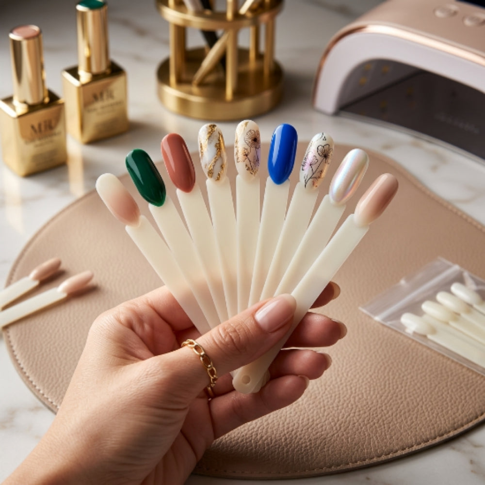 Muestrario Natural para Uñas en Palitos – Display de Colores para Gel, Acrílico y Esmalte - Muestrarios - Elegans Nails