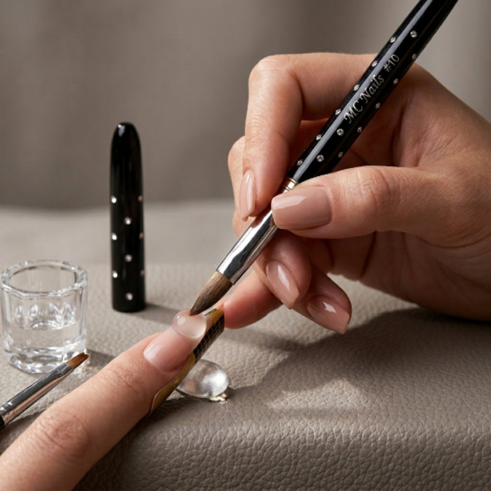 Pincel para Uñas Kolinsky BLACK ROCK #10 - Pinceles - Elegans Nails