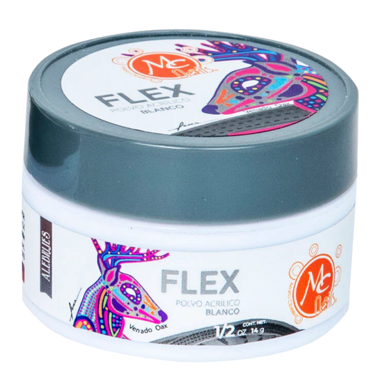 Uñas Acrílico FLEX 1/2 oz blanco MC Nails - Acrílico - Elegans Nails