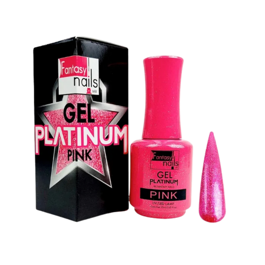 Gel Platinum Pink Rosa Fantasy Nails Gel de Color Semipermanente Rosa Brillante 15 ml - Gel - Elegans Nails