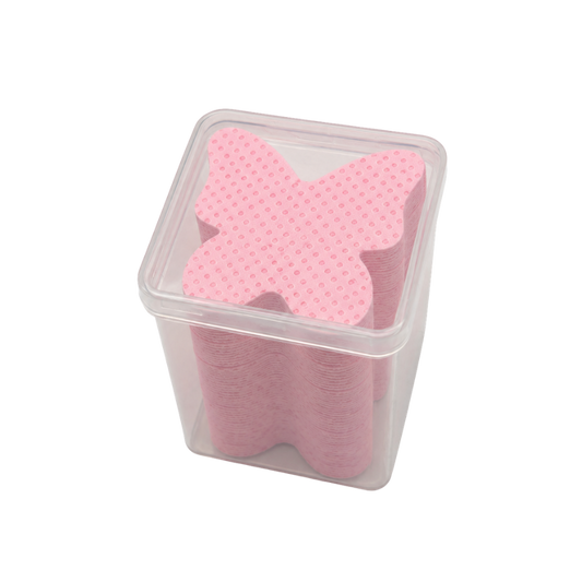 Toallitas para Limpieza de Uñas en Formas Decorativas Corazón, Flor y Mariposa Sin Pelusa - Toallas - Elegans Nails