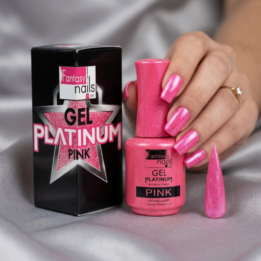 Gel Platinum Pink Rosa Fantasy Nails Gel de Color Semipermanente Rosa Brillante 15 ml - Gel - Elegans Nails