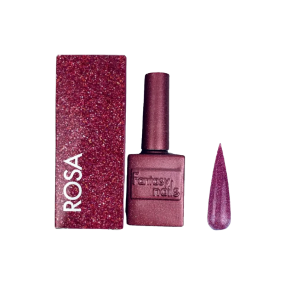 Gel Glitter Fine Rosa Fantasy Nails 13 ml Gel Semipermanente con Glitter Rosa - Gel - Elegans Nails