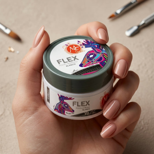 Uñas Acrílico FLEX 1/2 oz blanco MC Nails - Acrílico - Elegans Nails