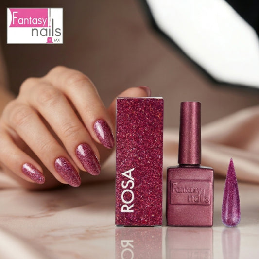 Gel Glitter Fine Rosa Fantasy Nails 13 ml Gel Semipermanente con Glitter Rosa - Gel - Elegans Nails
