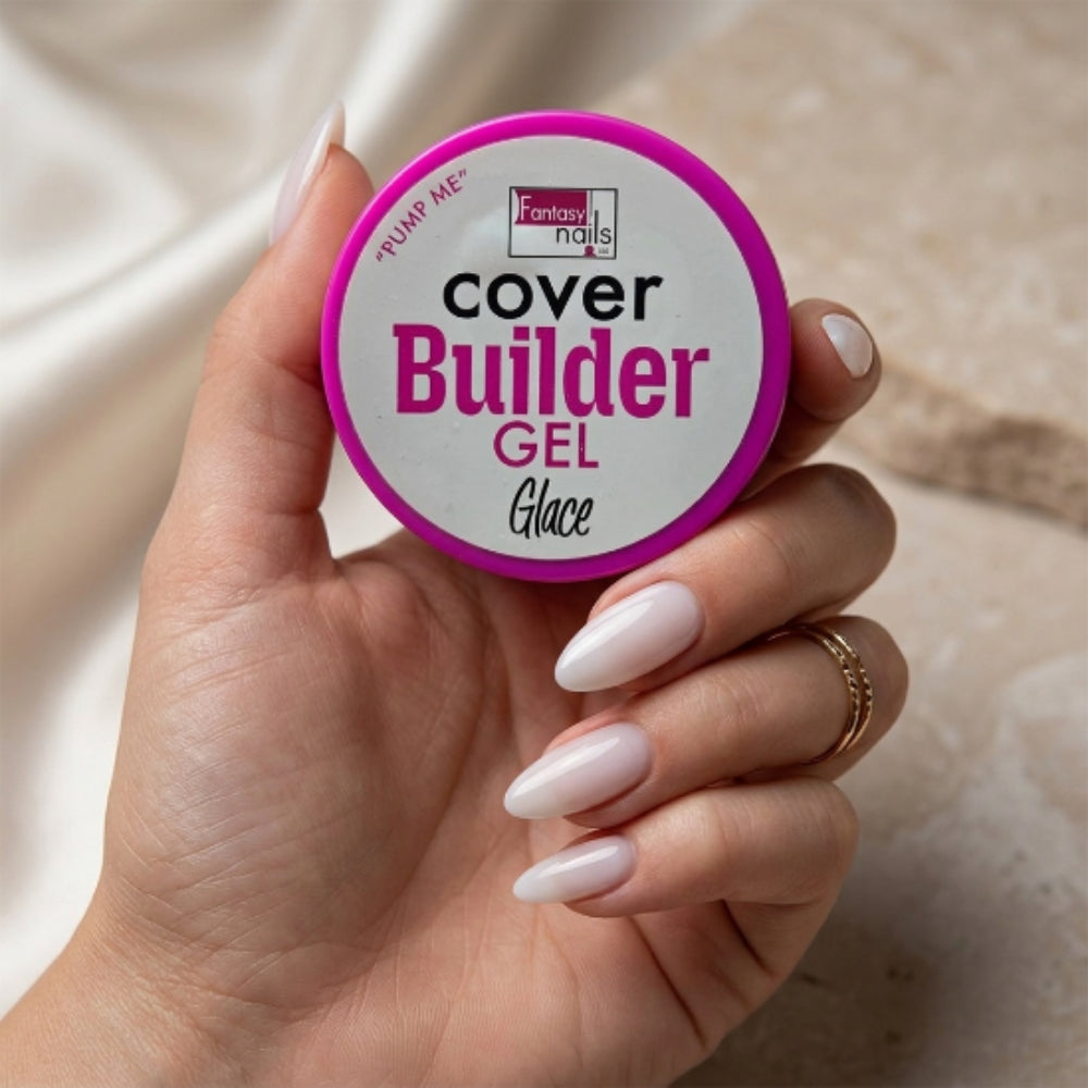 Cover Builder Gel Glace Fantasy Nails Gel Constructor Blanco Lechoso para Uñas - Gel de Construcción para Uñas - Elegans