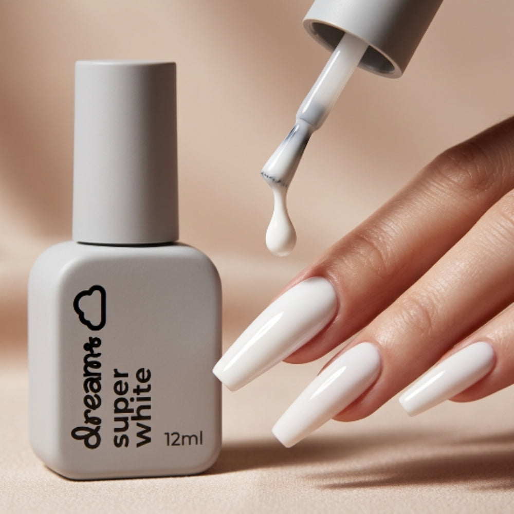 Gel de Uñas de 3 pasos Dreams SUPER WHITE 12ml - Gel - Elegans Nails