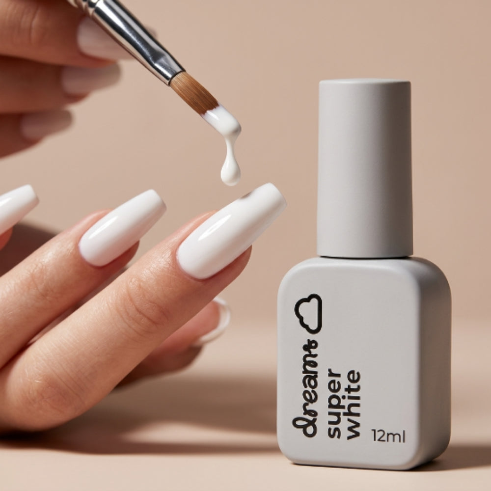 Gel de Uñas de 3 pasos Dreams SUPER WHITE 12ml - Gel - Elegans Nails