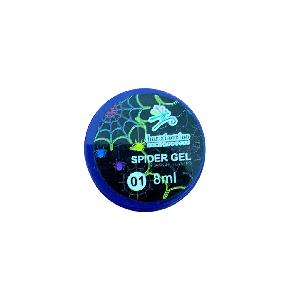 Spider Gel Negro Hanxiaoxiao 8 ml para Nail Art con Efecto Telaraña UV/LED Hanxiaoxiao - Gel Spyder - Elegans Nails