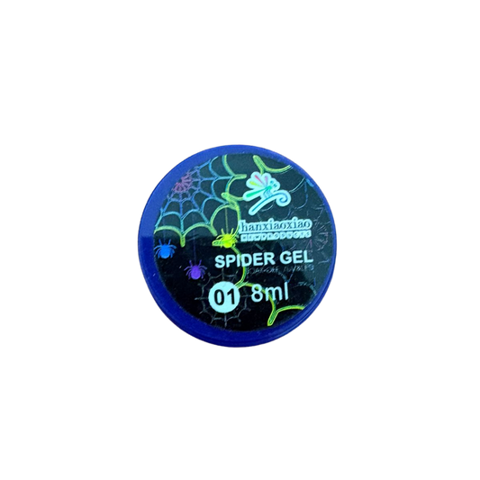 Spider Gel Negro Hanxiaoxiao 8 ml para Nail Art con Efecto Telaraña UV/LED Hanxiaoxiao - Gel Spyder - Elegans Nails