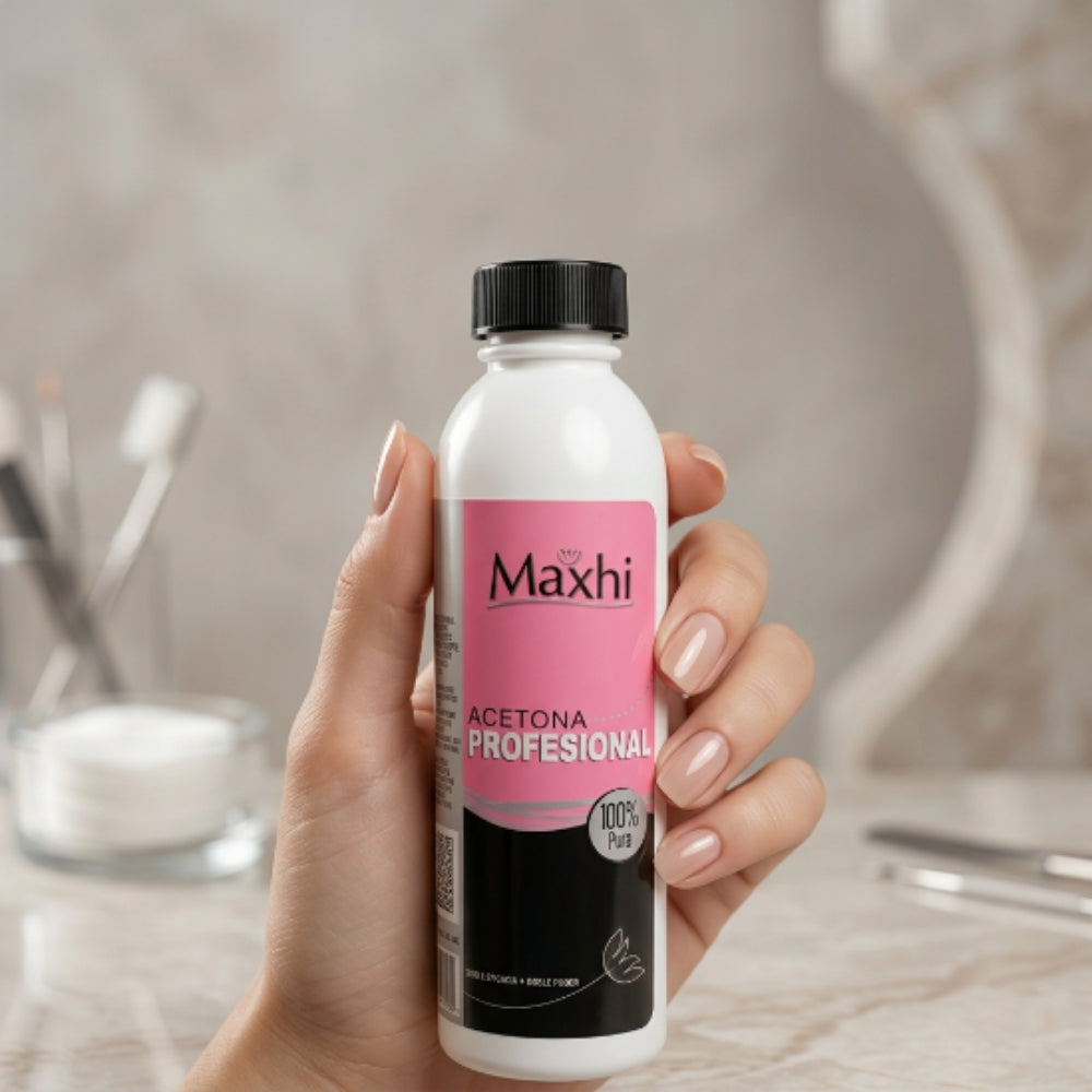 Acetona Pura Para Uñas Profesional Maxhi 140 ml - Acetona - Elegans Nails