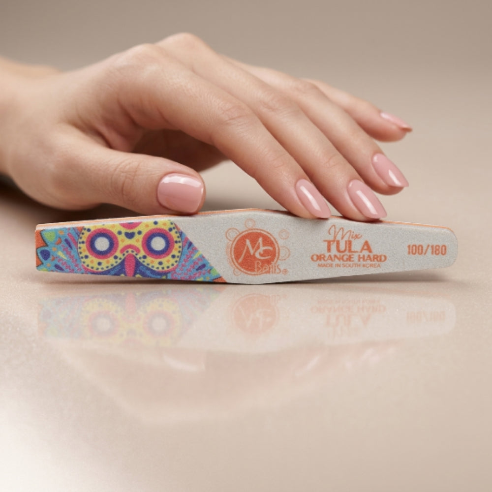 Lima de Uñas Sponge Orange Hard 100/180 MC Nails - Limas - Elegans Nails
