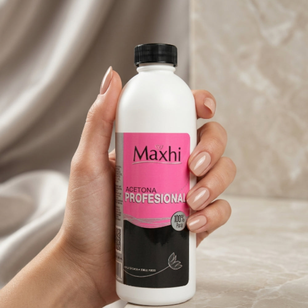 Acetona Pura para Uñas Profesional Maxhi 250 ml - Acetona - Elegans Nails