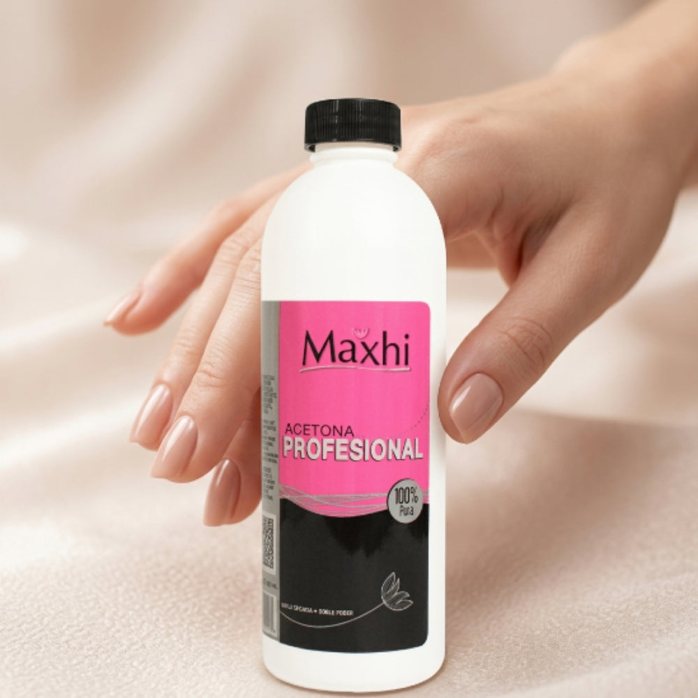 Acetona Pura para Uñas Profesional Maxhi 250 ml - Acetona - Elegans Nails