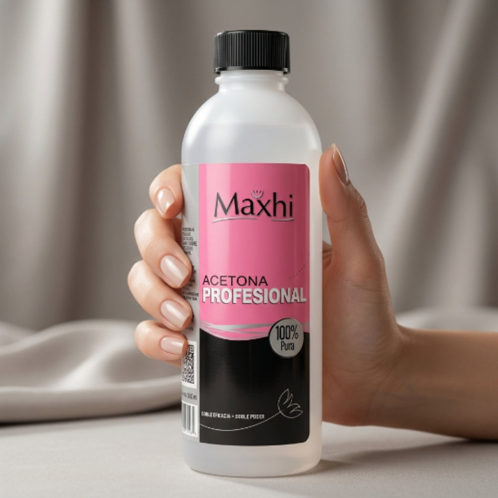 Acetona Pura Para Uñas Profesional Maxhi 500 ml - Acetona - Elegans Nails