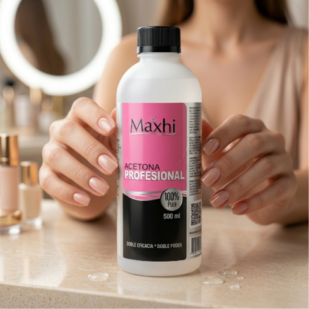 Acetona Pura Para Uñas Profesional Maxhi 500 ml - Acetona - Elegans Nails