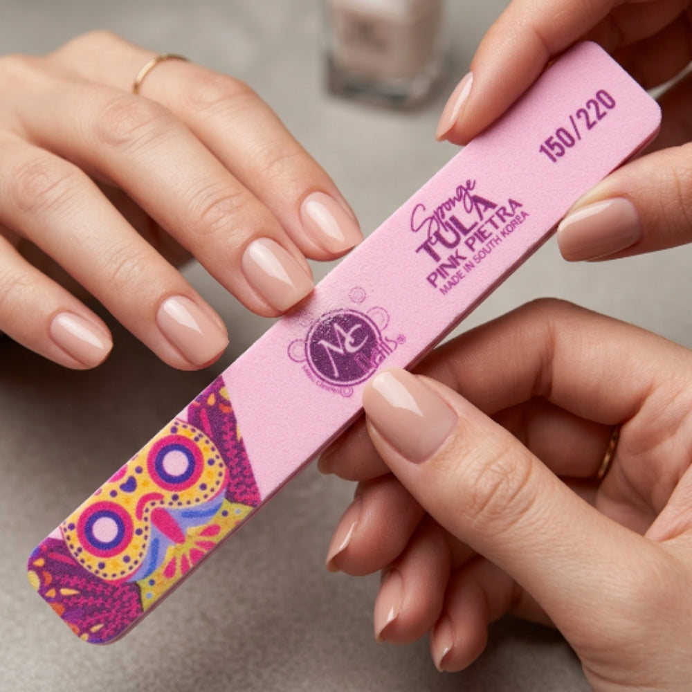 Lima de Uñas Sponge Pink Pietra 150/220 MC Nails - Limas - Elegans Nails