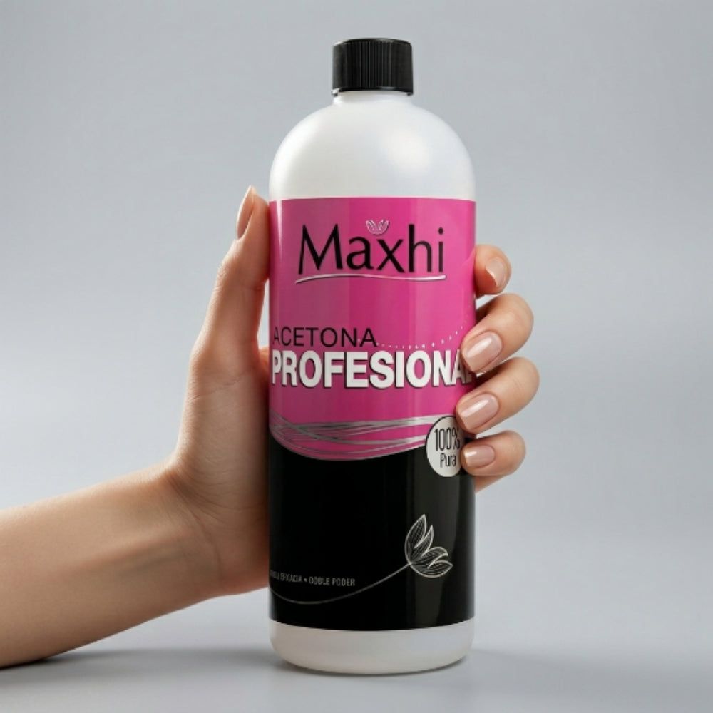 Acetona Pura Uñas Profesional Maxhi 1 Litro - Acetona - Elegans Nails
