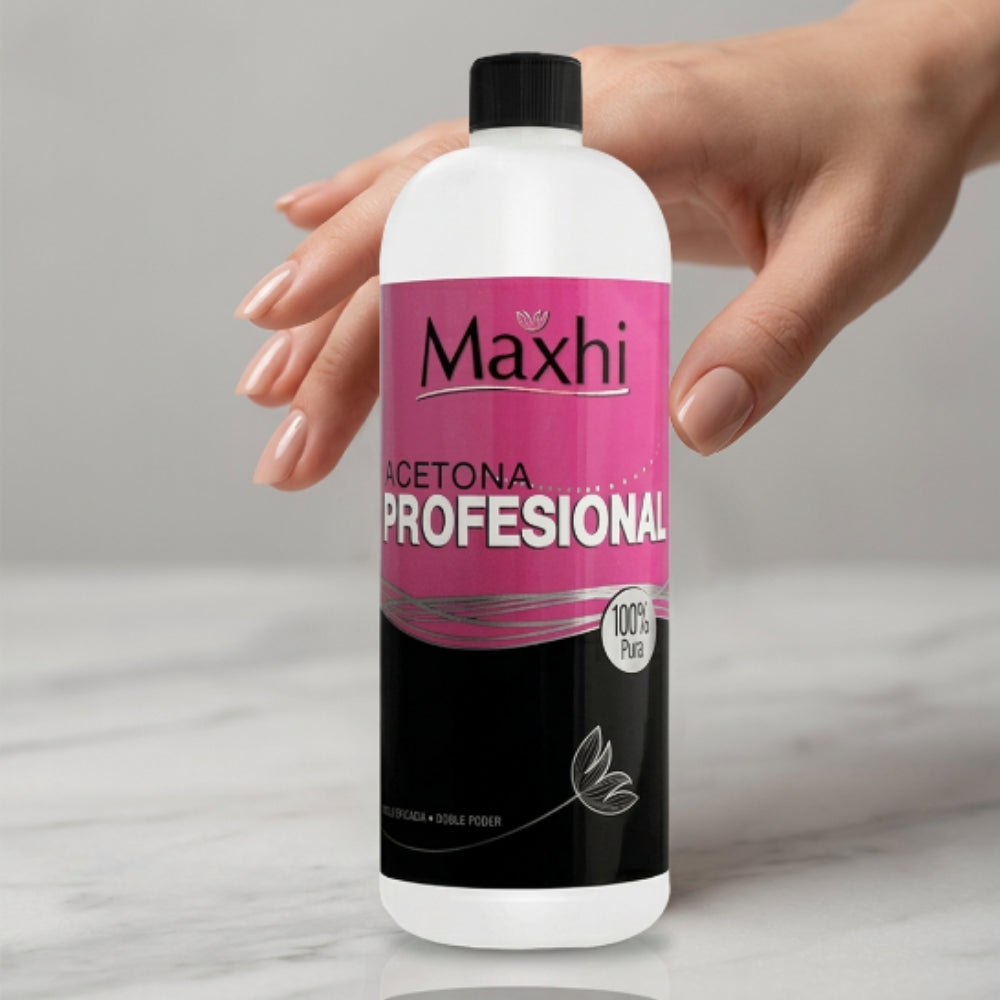 Acetona Pura Uñas Profesional Maxhi 1 Litro - Acetona - Elegans Nails