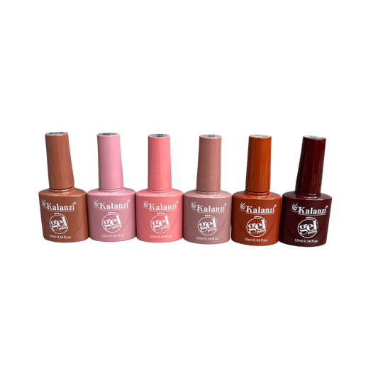 Gel Polish Kalanzi 10 ml Gama de Colores Rosas, Nude, Terracota y Vino para Uñas - Gamas - Elegans Nails