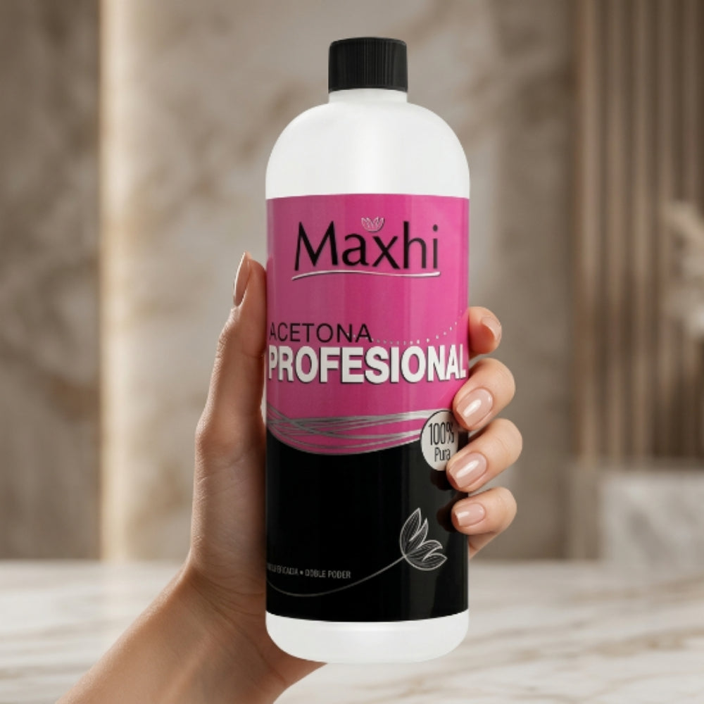 Acetona Pura Uñas Profesional Maxhi 1 Litro - Acetona - Elegans Nails