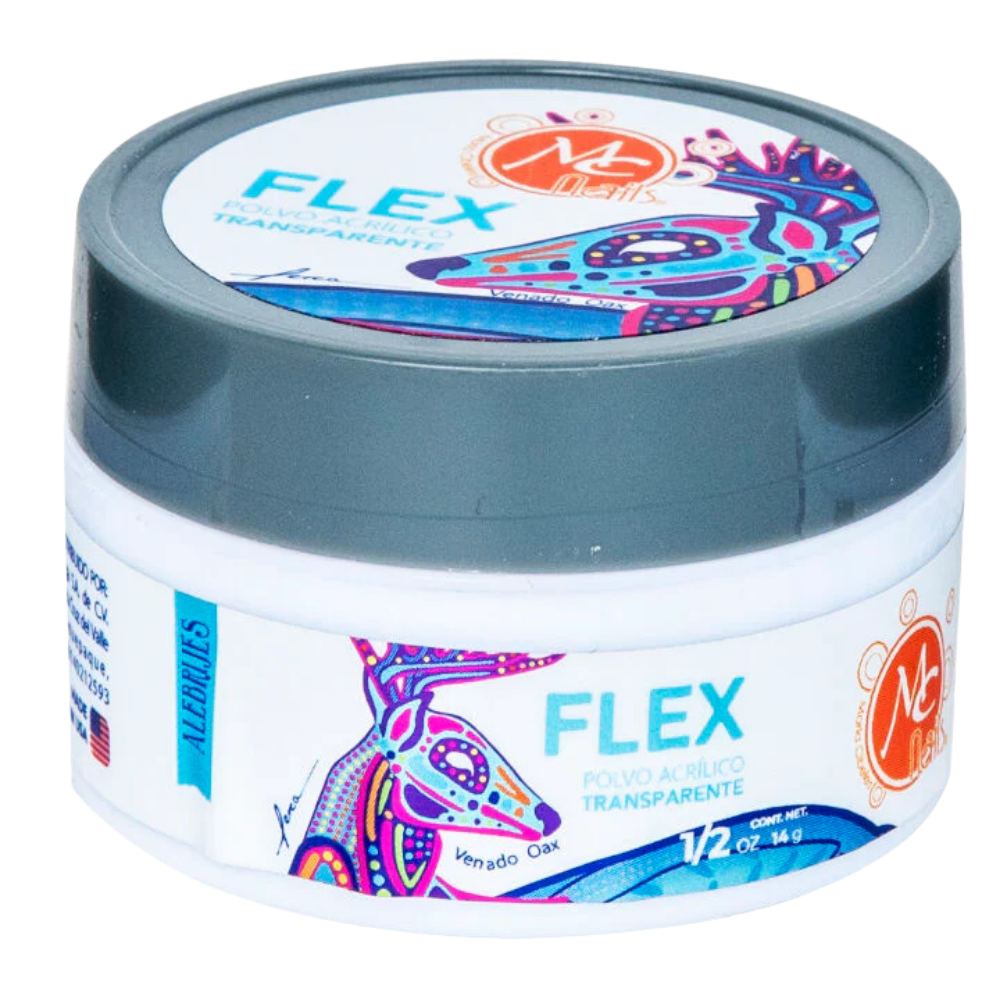 Uñas Acrílico FLEX 1/2 oz transparente MC Nails - Acrílico - Elegans Nails