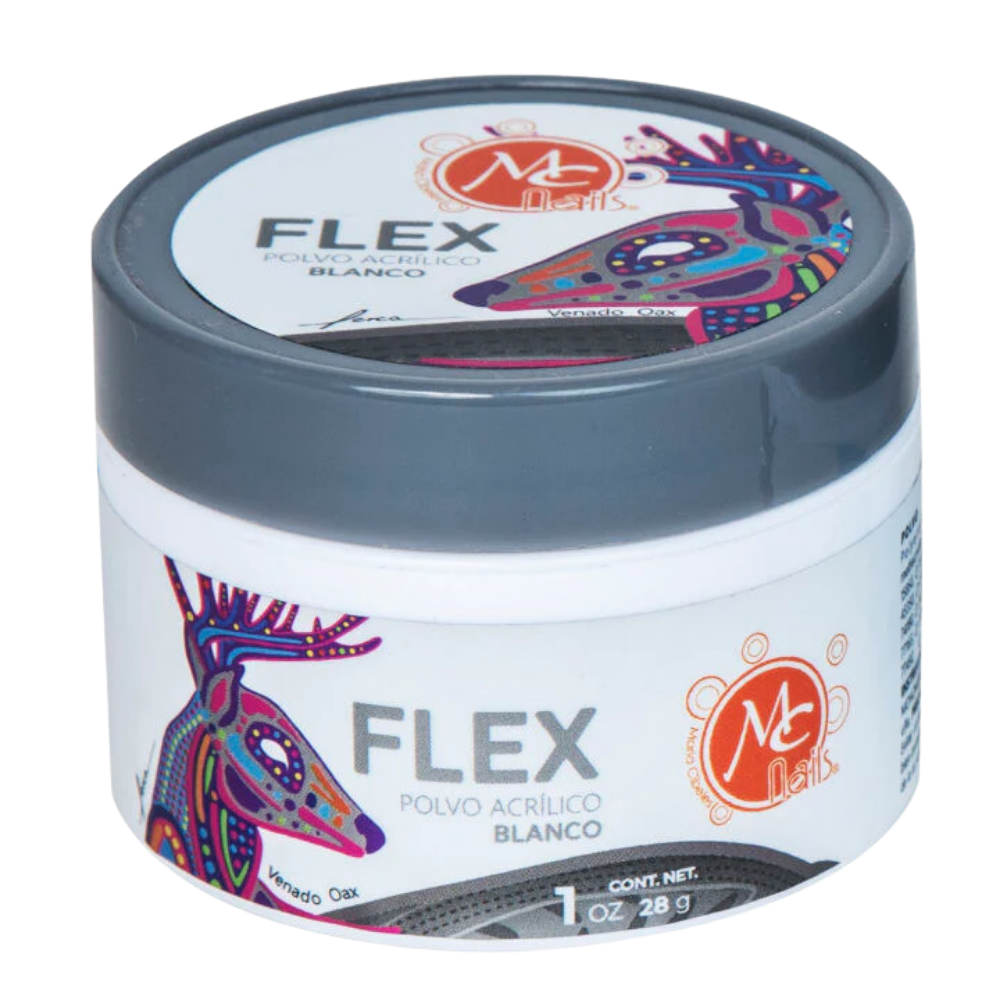 Uñas Acrílico FLEX 1 oz blanco MC Nails - Acrílico - Elegans Nails