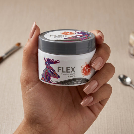 Uñas Acrílico FLEX 1 oz blanco MC Nails - Acrílico - Elegans Nails