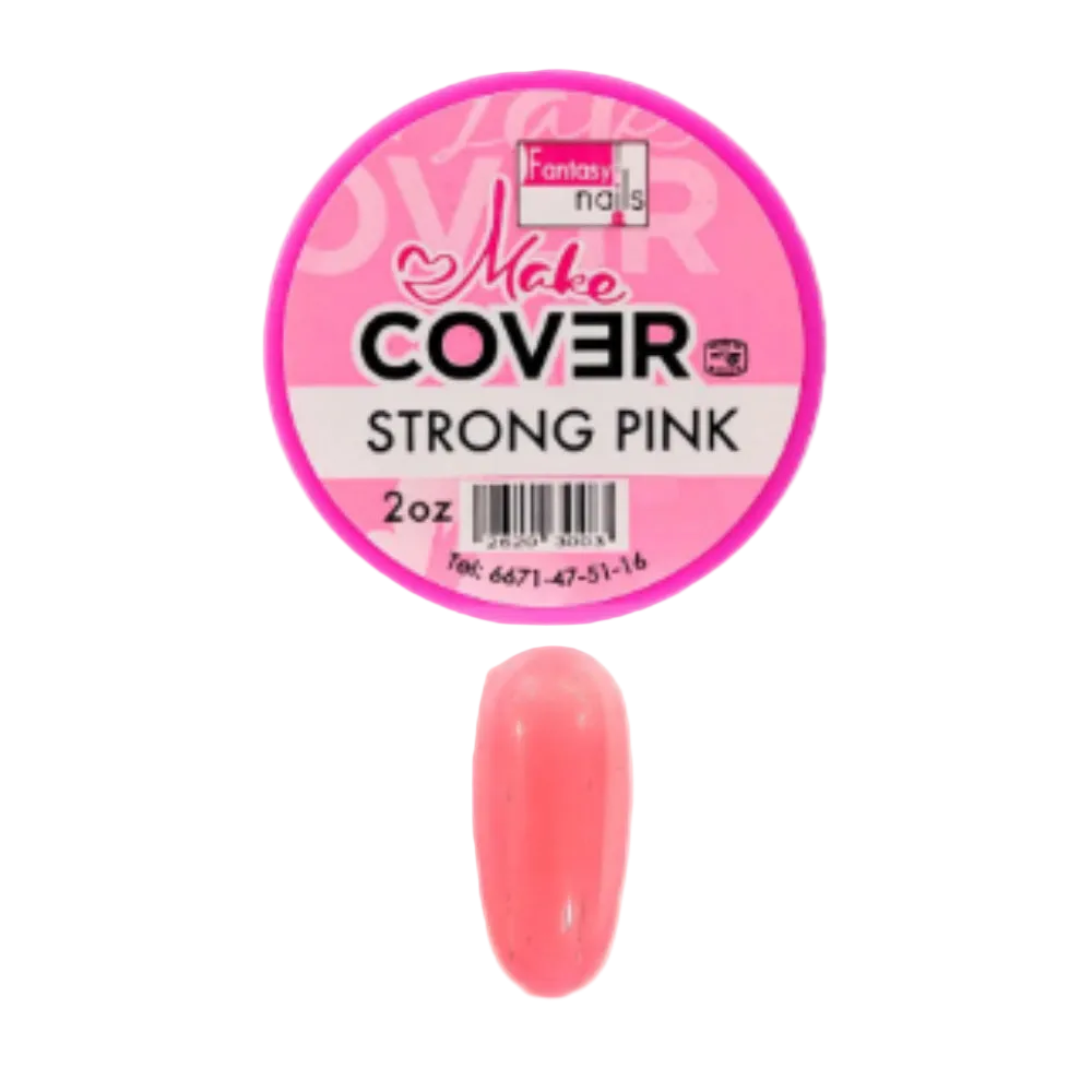 Uñas Acrilico Make Cover Strong Pink 2 oz Fantasy Nails - Acrílico - Elegans Nails