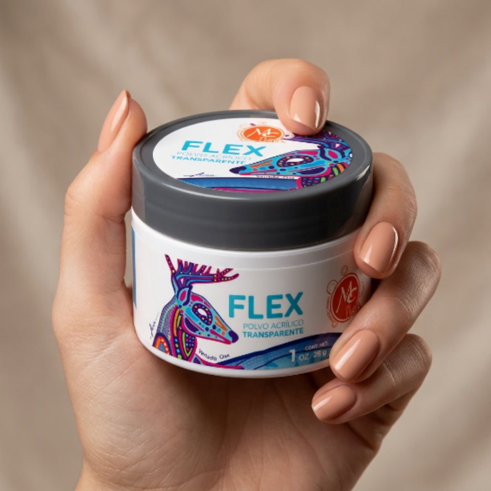 Uñas Acrílico FLEX 1 oz transparente MC Nails - Acrílico - Elegans Nails