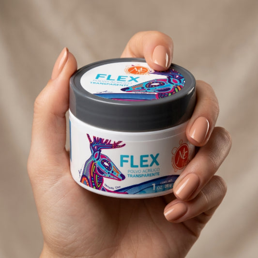 Uñas Acrílico FLEX 1 oz transparente MC Nails - Acrílico - Elegans Nails