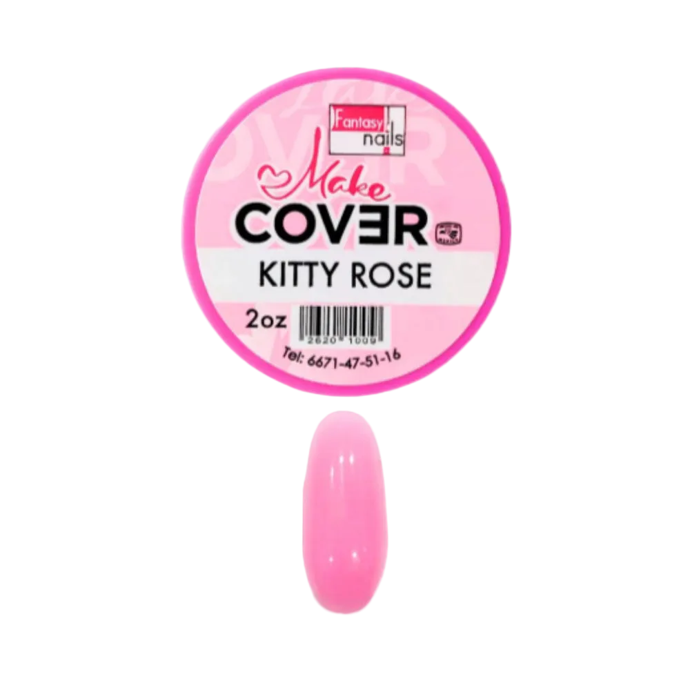 Uñas Acrilico Make Cover Kitty Rose 2 oz Fantasy Nails - Acrílico - Elegans Nails