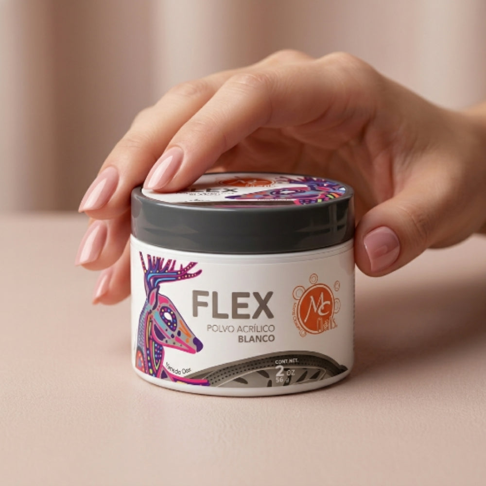 Uñas Acrílico FLEX 2 oz blanco MC Nails - Acrílico - Elegans Nails