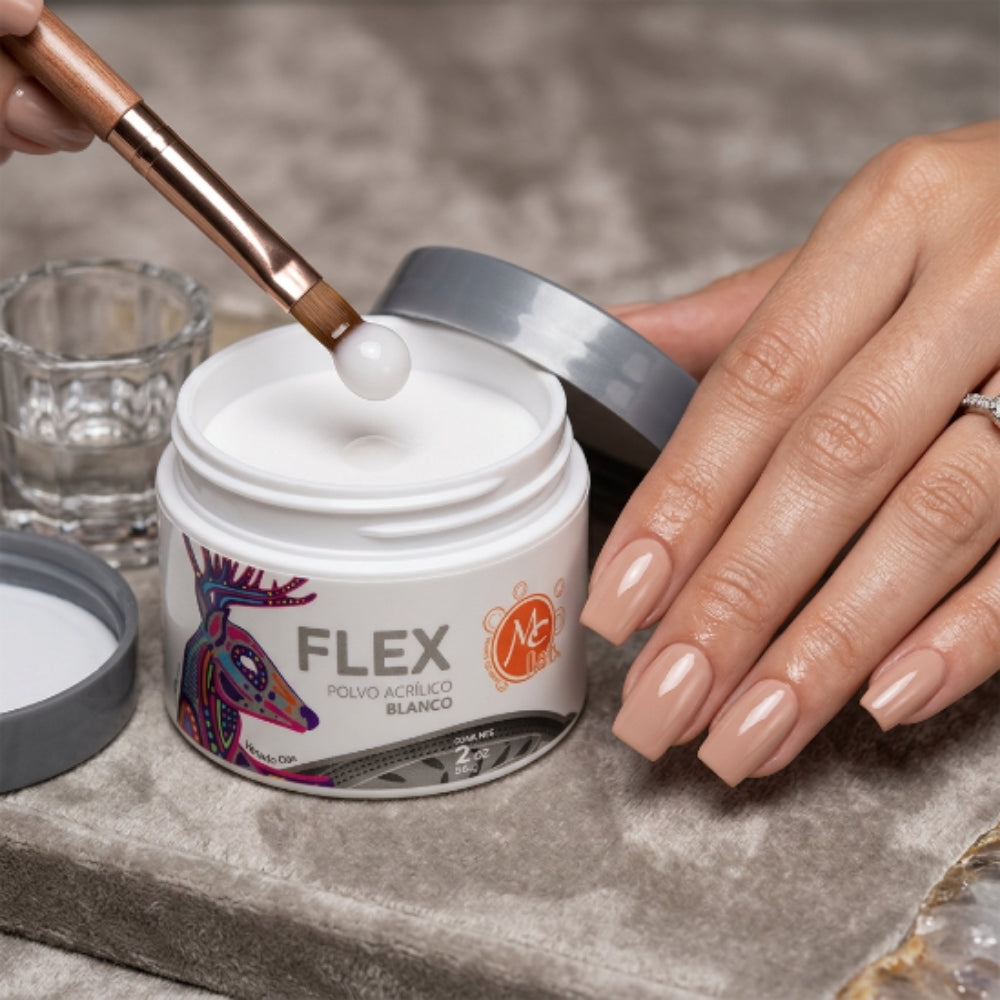 Uñas Acrílico FLEX 2 oz blanco MC Nails - Acrílico - Elegans Nails