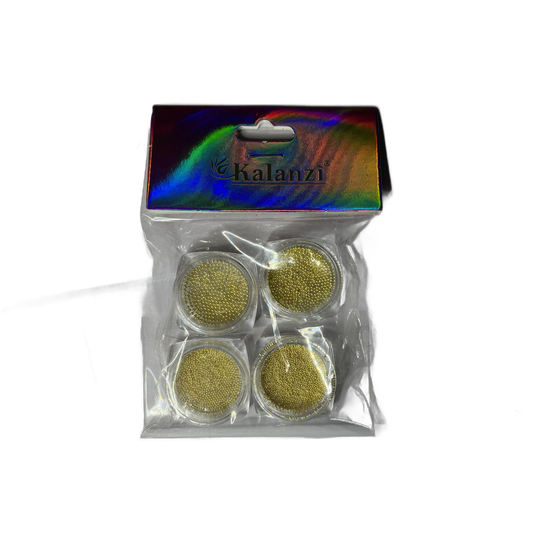 Balines Oro Set 4pz – Kalanzi - Decoraciones - Elegans Nails