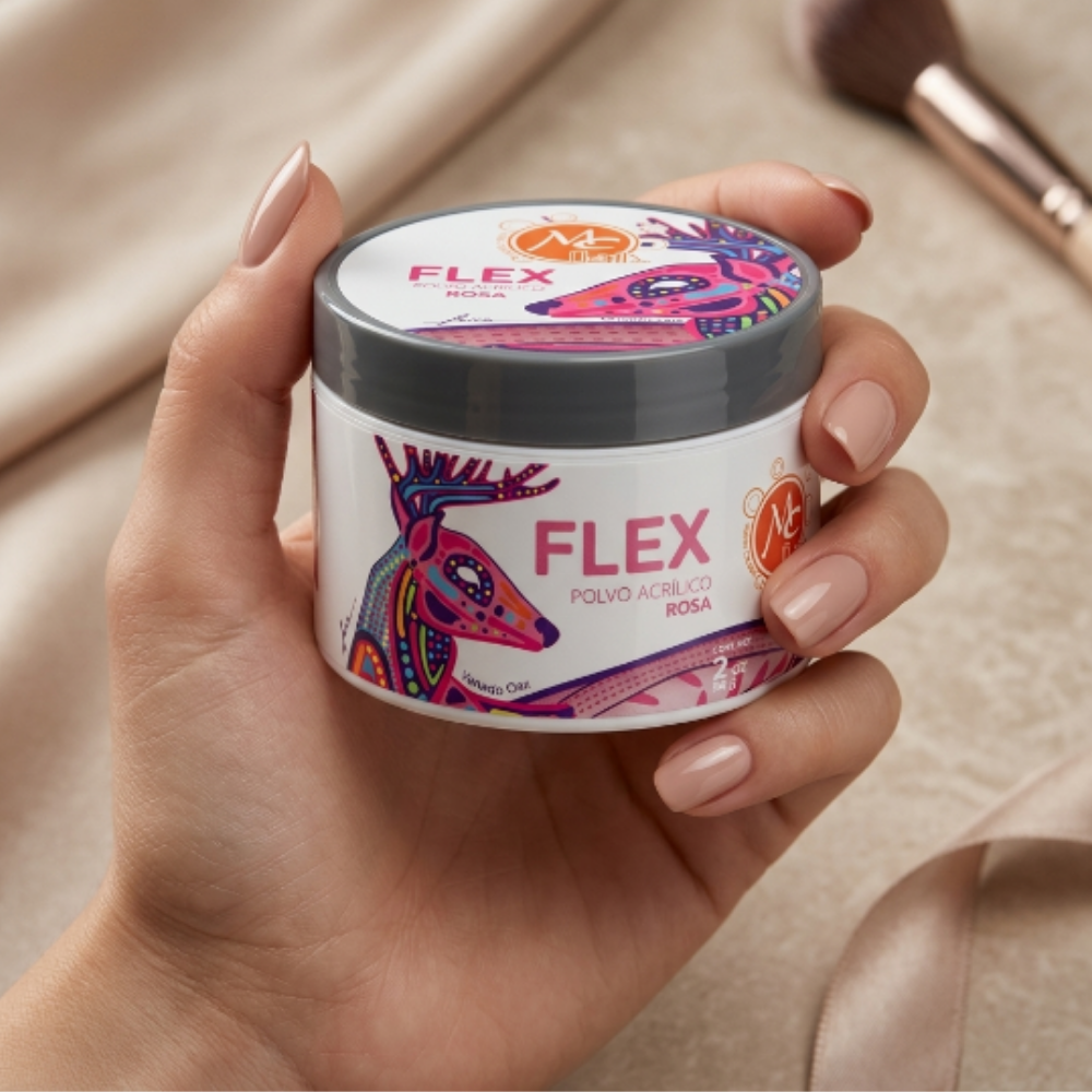 Uñas Acrílico FLEX 2 oz rosa MC Nails - Acrílico - Elegans Nails