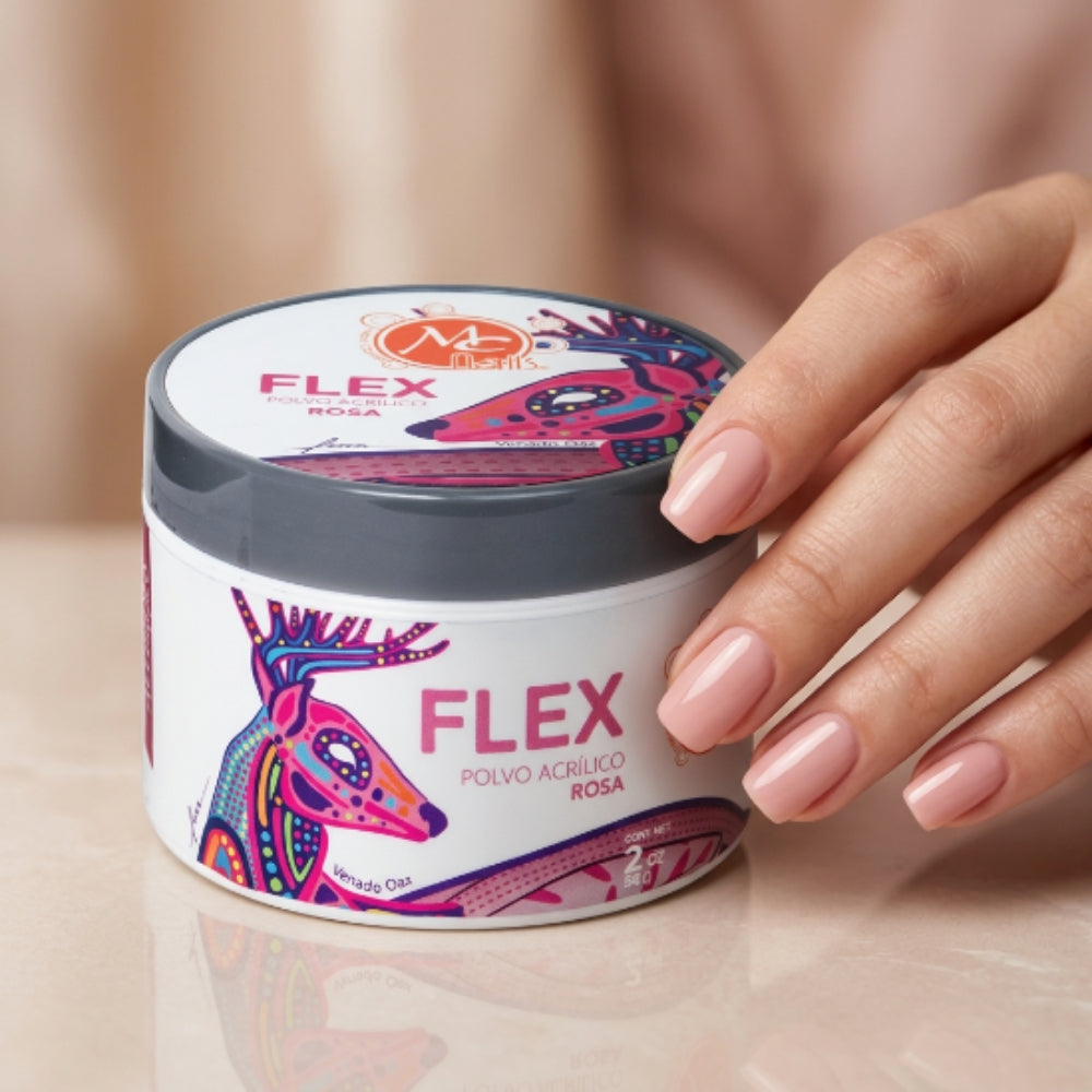 Uñas Acrílico FLEX 2 oz rosa MC Nails - Acrílico - Elegans Nails