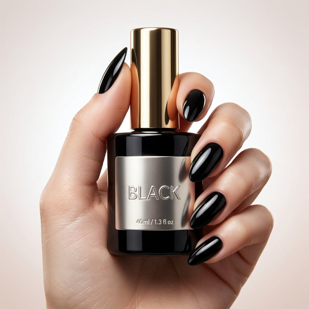 Gel de uñas Negro Wish Edition BLACK GEL 40ml - Gel - Elegans Nails