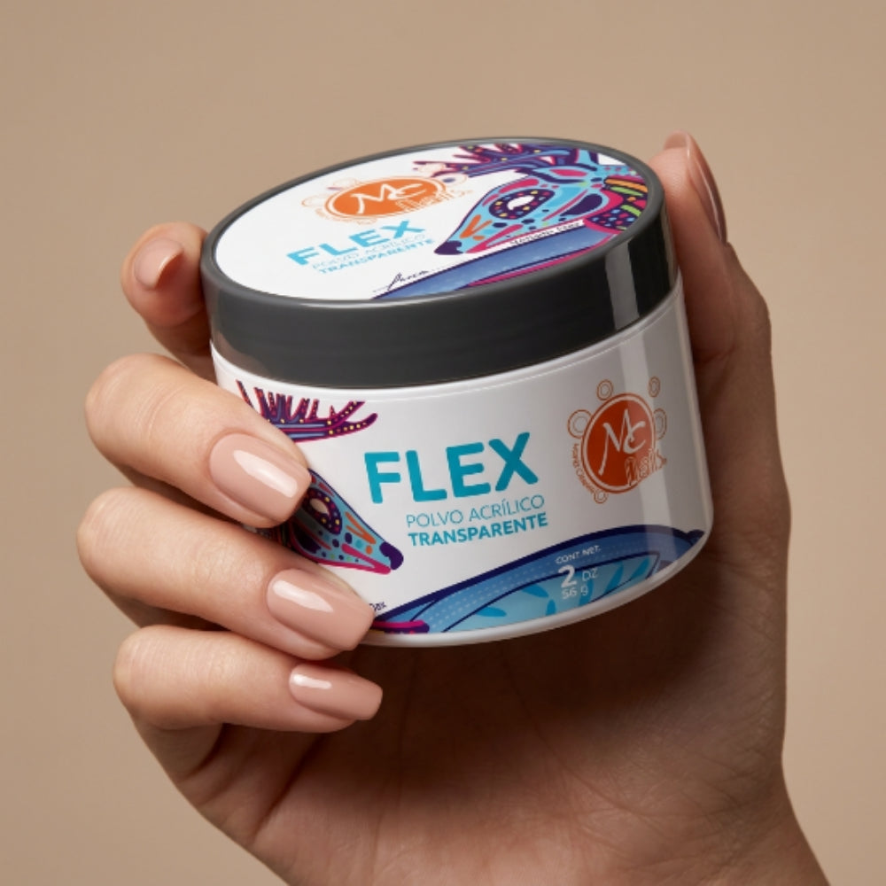 Uñas Acrílico FLEX 2 oz transparente MC Nails - Acrílico - Elegans Nails