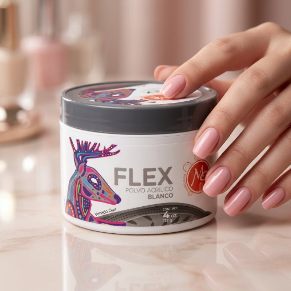 Uñas Acrílico FLEX 4 oz blanco MC Nails - Acrílico - Elegans Nails