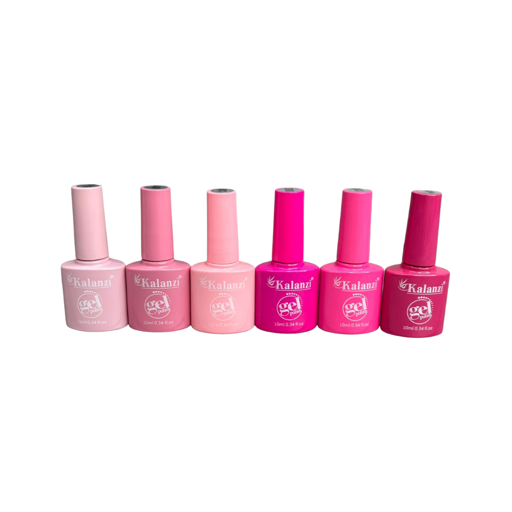 Gel Polish Kalanzi 10 ml Gama Rosa – 6 Tonos de Rosa y Fucsia para Uñas - Gamas - Elegans Nails