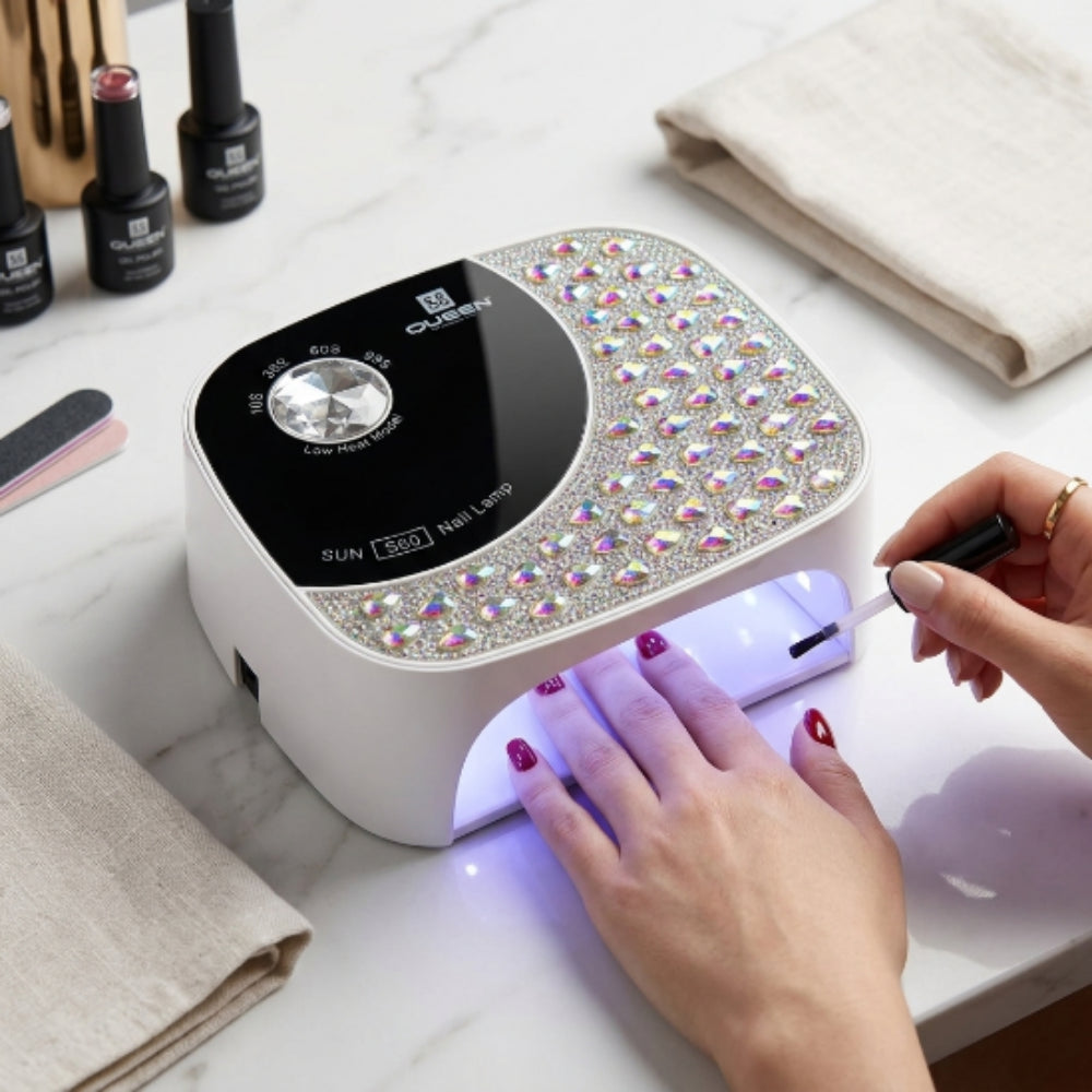 Lámpara UV LED Queen SUN S60 para Uñas 168W Profesional con Temporizador - Lámparas - Elegans Nails